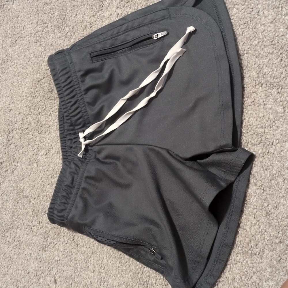 Dark grey Liberty Pro workout shorts for Girls XS